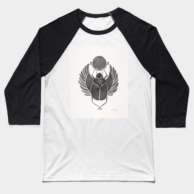 grey scarab Baseball T-Shirt by CatCoq